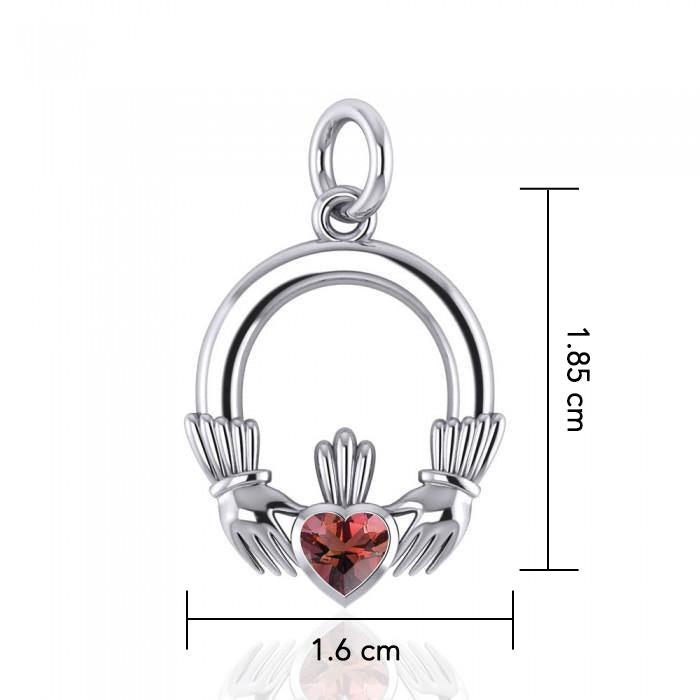 Celtic Claddagh Silver Charm TC318 - Jewelry