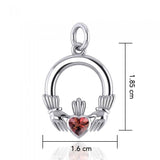 Celtic Claddagh Silver Charm TC318 - Jewelry