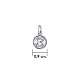 Filigree Ball Silver Charm TC459 - Jewelry