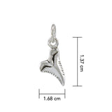 Shark Tooth Sterling Silver Charm TC491 - Jewelry