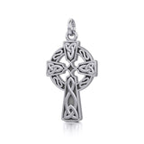 Celtic Knotwork Celtic Cross Silver Charm TC558 - Jewelry