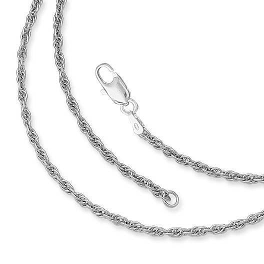 Fine Sterling Silver Rope Chain TCH023 - Jewelry