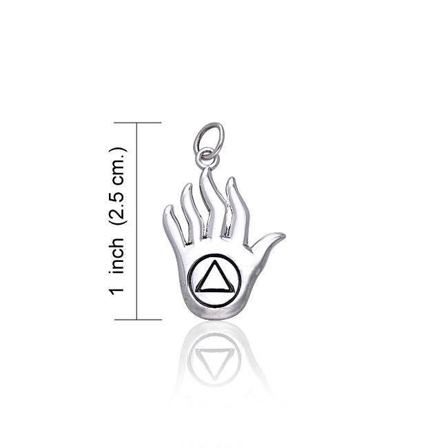 AA Recovery Hand Silver Charm TCM019 - Jewelry