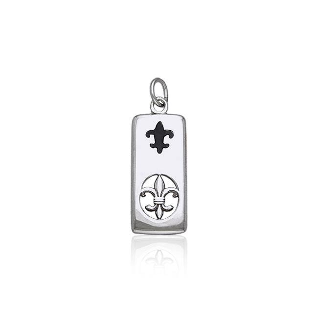 Fleur De Lis Silver Charm TCM029 - Jewelry