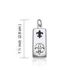 Fleur De Lis Silver Charm TCM029 - Jewelry