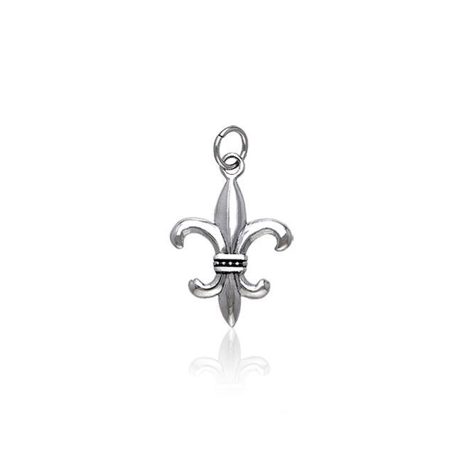 Fleur De Lis Silver Charm TCM032 - Jewelry