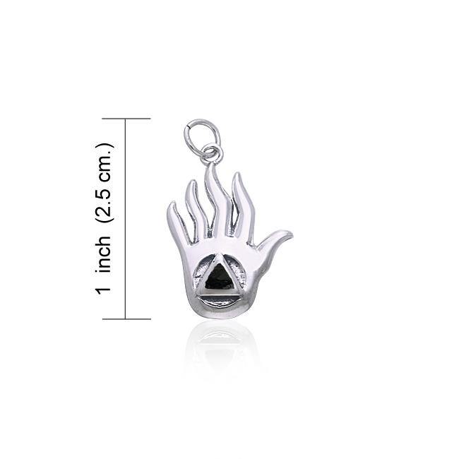 AA Recovery Hand Silver Charm TCM041 - Jewelry