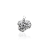 Celtic Spiral Silver Charm TCM049