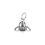 Celtic Twin Trinity Knot Silver Charm TCM054