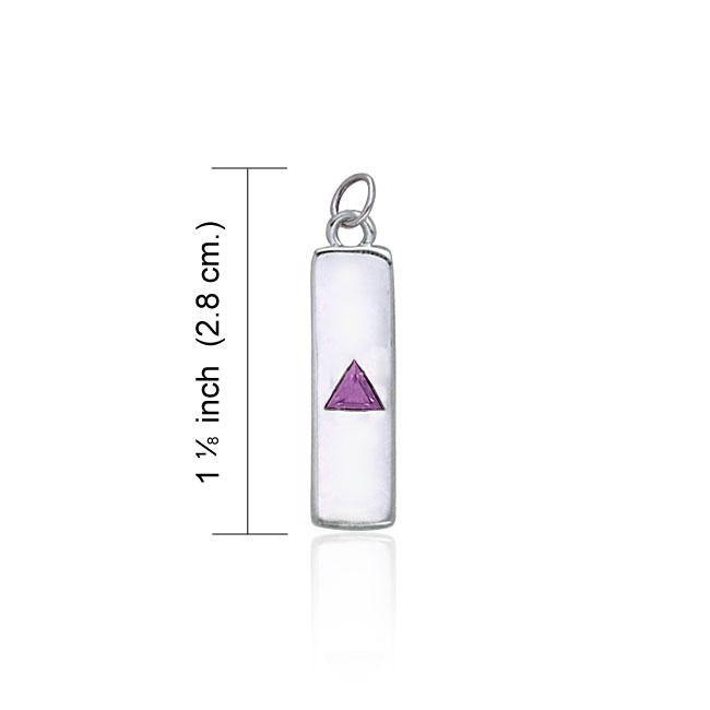 Power Triangle Silver Charm TCM068 - Jewelry