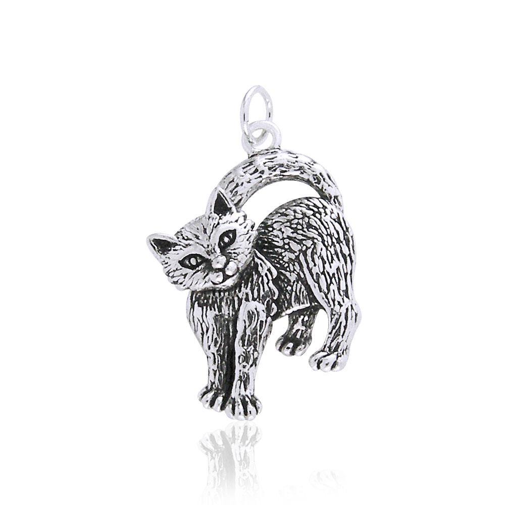 Silver Kitty Charm TCM086 - Jewelry