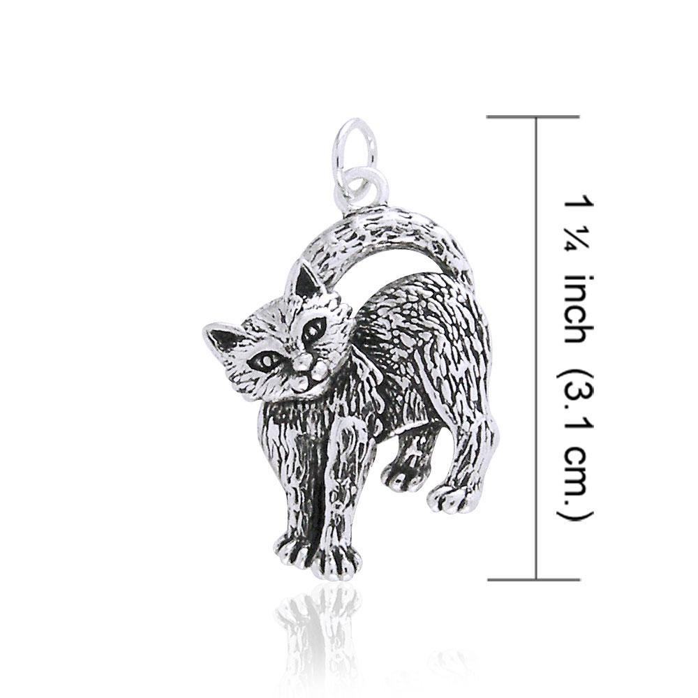 Silver Kitty Charm TCM086 - Jewelry