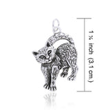 Silver Kitty Charm TCM086 - Jewelry