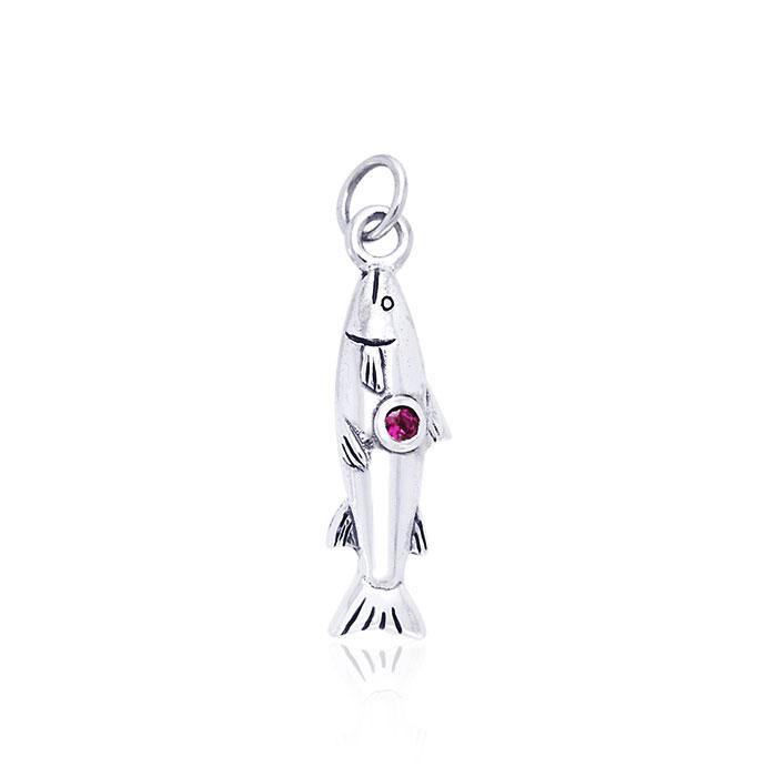 Danu Silver Salmon of Knowledge Charm TCM152 - Jewelry
