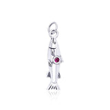 Danu Silver Salmon of Knowledge Charm TCM152 - Jewelry
