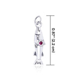 Danu Silver Salmon of Knowledge Charm TCM152 - Jewelry