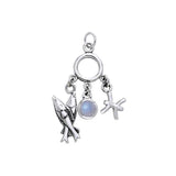 Pisces Silver Astrology Charm TCM228 - Jewelry