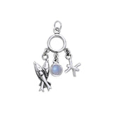 Pisces Silver Astrology Charm TCM228 - Jewelry