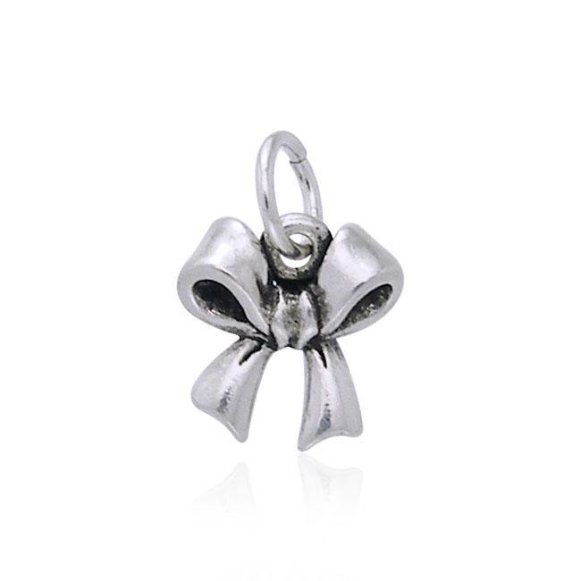 Ribbon Silver Charm TCM340 - Jewelry