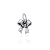 Ribbon Silver Charm TCM340
