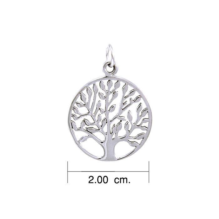 Modern Tree of Life Silver Charm TCM462 - Jewelry