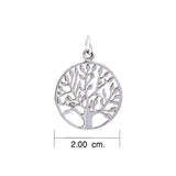 Modern Tree of Life Silver Charm TCM462 - Jewelry