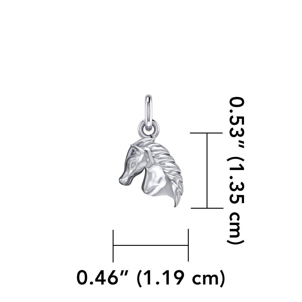 Equestrian Horse Silver Charm TCM650 - Jewelry