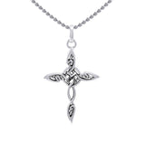 Fantastic Celtic Cross Silver Charm TCM678 - Jewelry