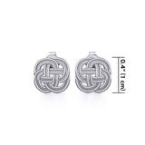 Celtic Knotwork Silver Post Earrings TE1038 - Jewelry