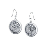 Om Meditation Sterling Silver Earrings TE1052