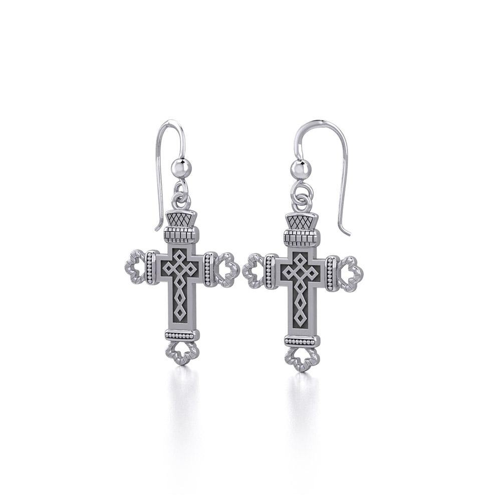Medieval Cross Earrings TE1083 - Jewelry