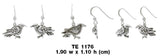 Drawn by the Raven mystery ~ Sterling Silver Earrings TE1176 - Jewelry