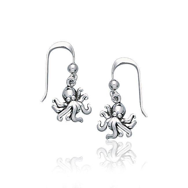 Octopus Silver Earrings TE2044 - Jewelry