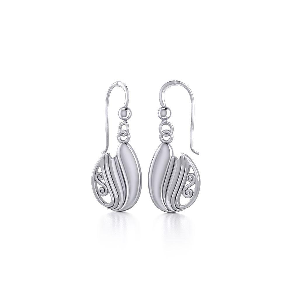 Celtic Double Spiral Earrings TE2083 - Jewelry