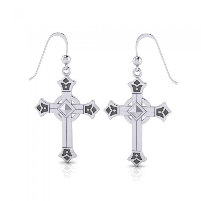 Medieval Cross Earrings TE2089 - Jewelry