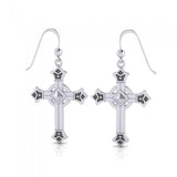 Medieval Cross Sterling Silver Earrings TE2089
