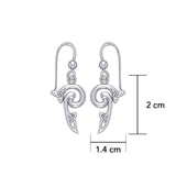 Celtic Triskele Silver Earrings TE2141 - Jewelry
