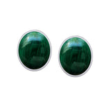 Oval Cabochon Post Earrings TE2171 - Jewelry