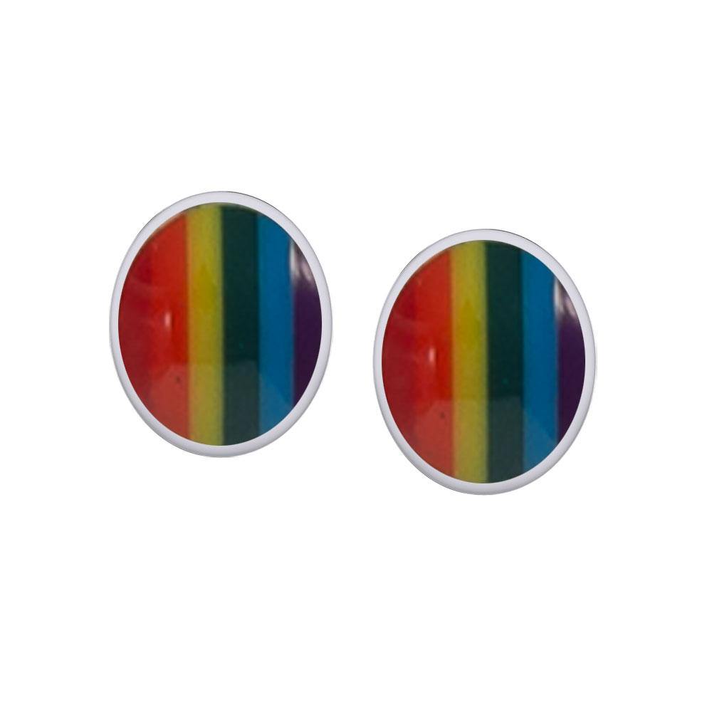 Oval Cabochon Post Earrings TE2171 - Jewelry