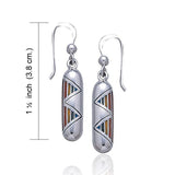Rainbow Silver Earrings TE2615 - Jewelry