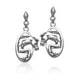 Running Horse Sterling Silver Post Earrings TE2708