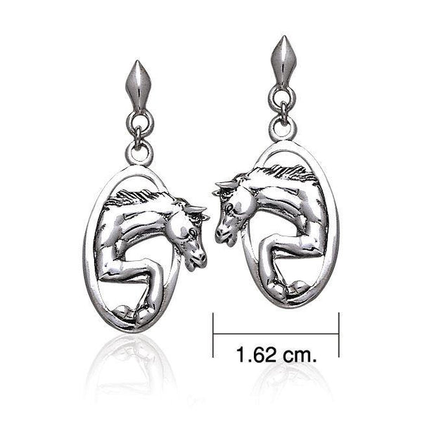 ピアス LOVE ME MONSTER Horse Hoof Earrings 5BFM087 Running Horse Sterling Silver Post Earrings TE2708