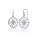 Wagon Wheel Silver Earrings TE2793 - Jewelry