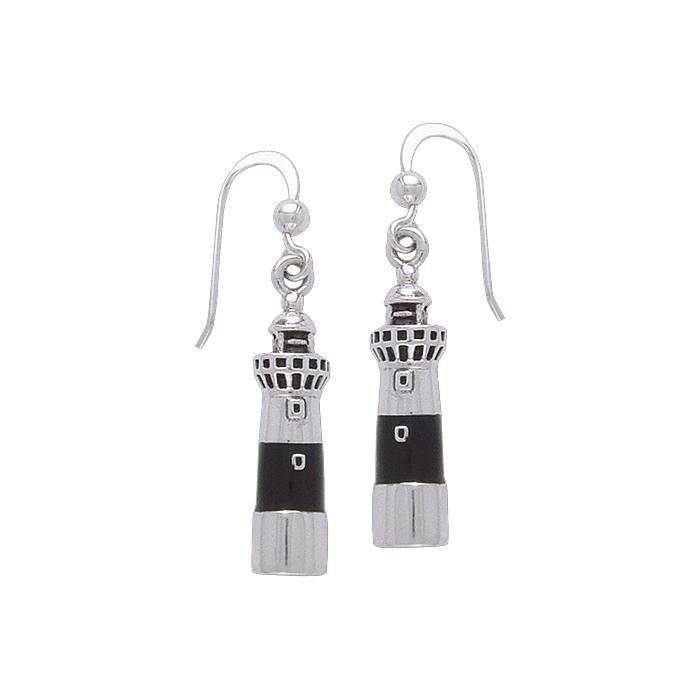 Atlantic City Lighthouse Silver Earrings TE2829 - Jewelry