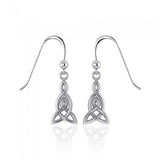 Celtic Knotwork Sterling Silver Dangle Earrings TE2870