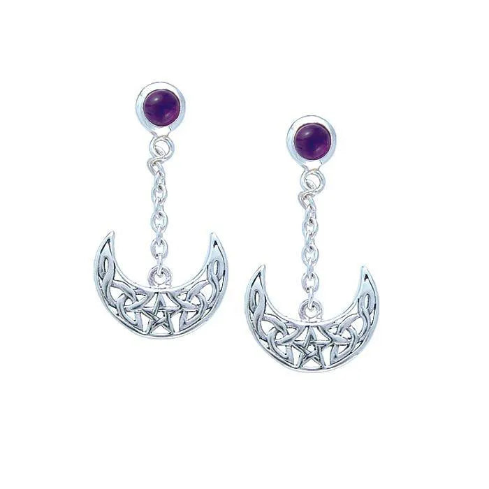 Blue Moon The Star Sterling Silver Earrings TE2909