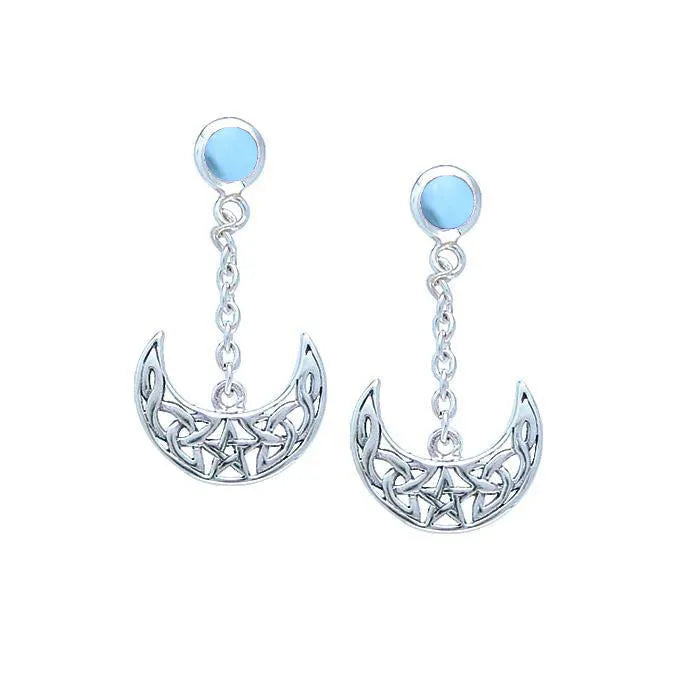 Blue Moon The Star Sterling Silver Earrings TE2909