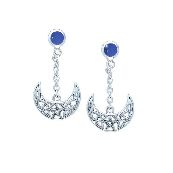 Blue Moon The Star Sterling Silver Earrings TE2909