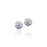 Celtic Knotwork Silver Earrings TE458 - Jewelry