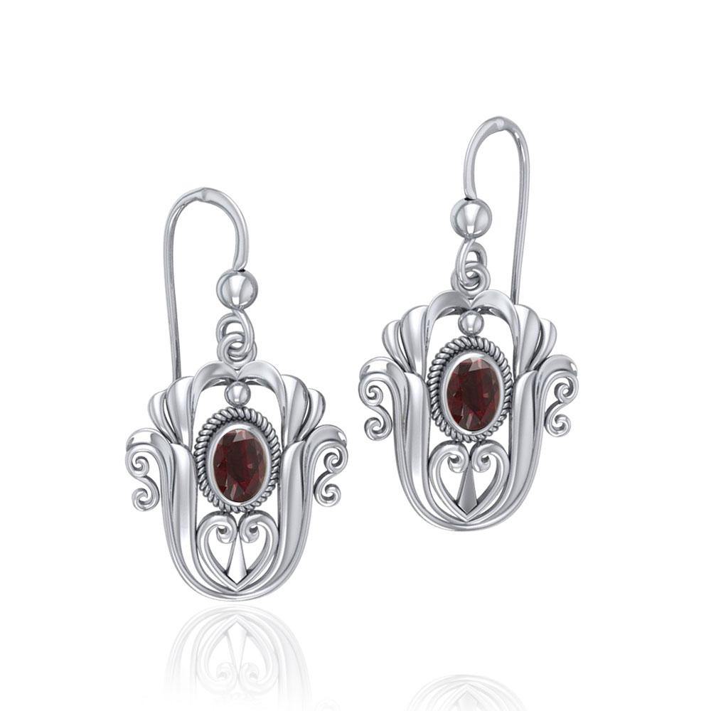 Tulip Gemstone Earrings TE595 - Jewelry
